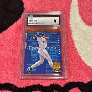 Ken Griffey Jr – 1993 SP Platinum Power #PP9 – CSG 9 Mint – As Pictured